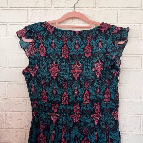 Anthropologie Peregrine Floral Button Down Midi Dress Size M - Picture 10 of 10